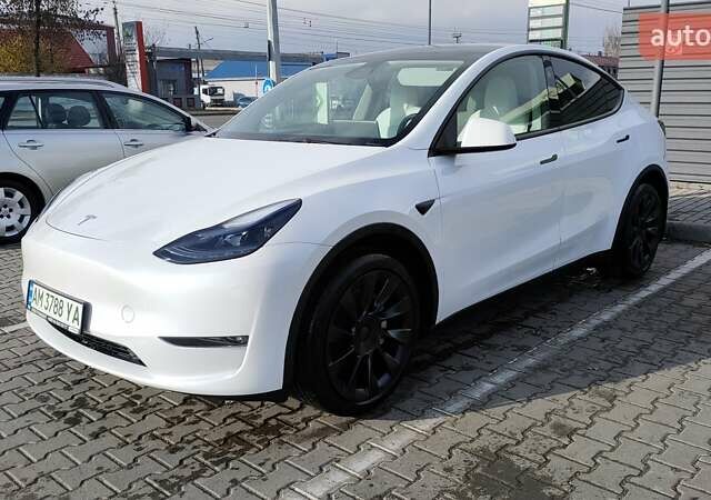 Белый Тесла Model Y, объемом двигателя 0 л и пробегом 9 тыс. км за 29499 $, фото 1 на Automoto.ua