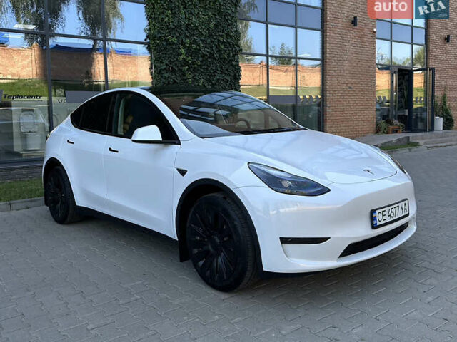 Білий Тесла Model Y, об'ємом двигуна 0 л та пробігом 5 тис. км за 27900 $, фото 1 на Automoto.ua