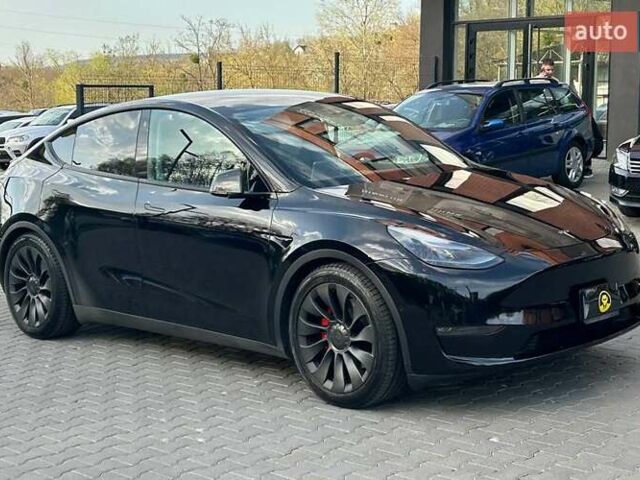 Черный Тесла Model Y, объемом двигателя 0 л и пробегом 84 тыс. км за 27500 $, фото 1 на Automoto.ua