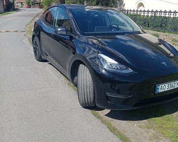 Черный Тесла Model Y, объемом двигателя 0 л и пробегом 50 тыс. км за 21500 $, фото 1 на Automoto.ua