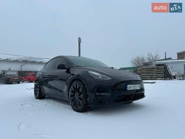 Черный Тесла Model Y, объемом двигателя 0 л и пробегом 59 тыс. км за 24999 $, фото 1 на Automoto.ua
