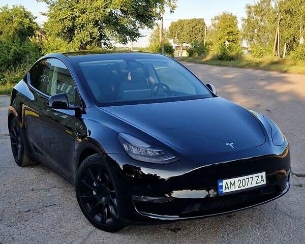 Черный Тесла Model Y, объемом двигателя 0 л и пробегом 81 тыс. км за 26500 $, фото 1 на Automoto.ua