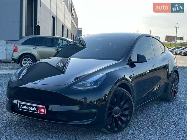 Черный Тесла Model Y, объемом двигателя 0 л и пробегом 73 тыс. км за 27890 $, фото 1 на Automoto.ua