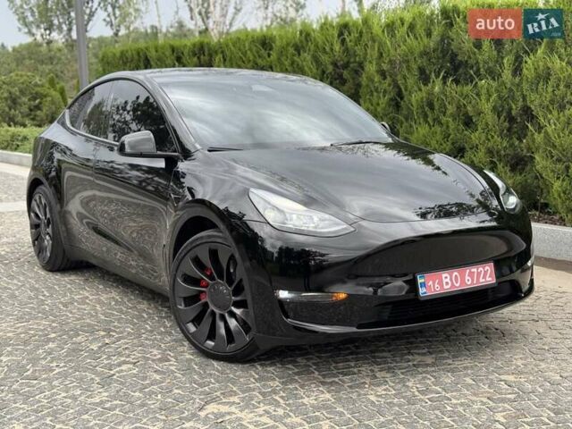 Черный Тесла Model Y, объемом двигателя 0 л и пробегом 10 тыс. км за 34700 $, фото 1 на Automoto.ua