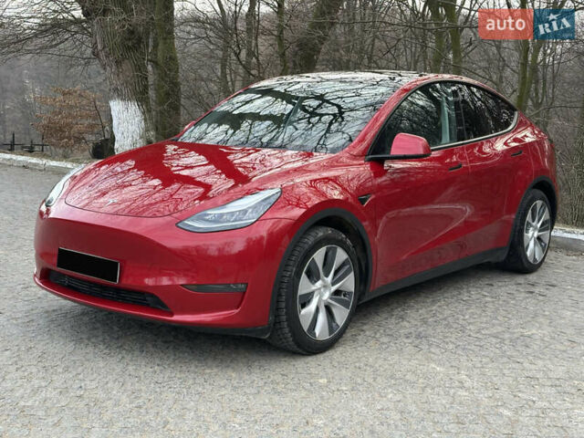 Красный Тесла Model Y, объемом двигателя 0 л и пробегом 59 тыс. км за 28500 $, фото 1 на Automoto.ua