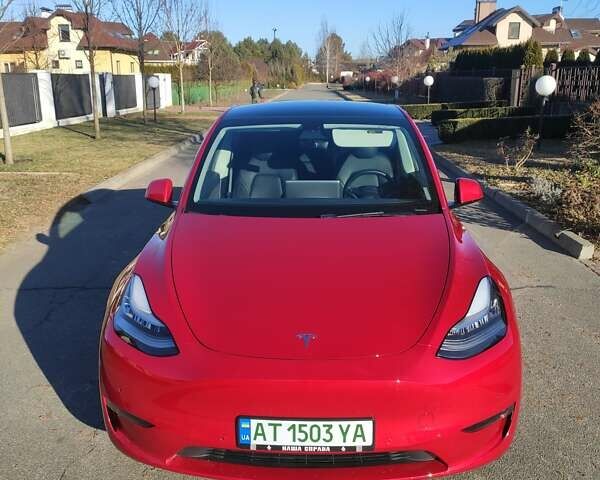Красный Тесла Model Y, объемом двигателя 0 л и пробегом 52 тыс. км за 24600 $, фото 1 на Automoto.ua