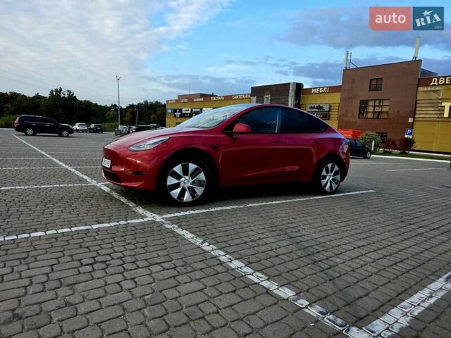 Красный Тесла Model Y, объемом двигателя 0 л и пробегом 130 тыс. км за 22900 $, фото 1 на Automoto.ua