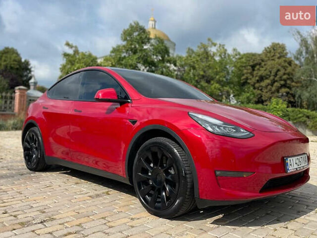 Красный Тесла Model Y, объемом двигателя 0 л и пробегом 78 тыс. км за 23999 $, фото 1 на Automoto.ua