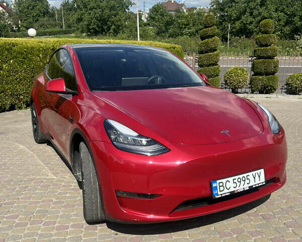 Красный Тесла Model Y, объемом двигателя 0 л и пробегом 46 тыс. км за 26000 $, фото 1 на Automoto.ua