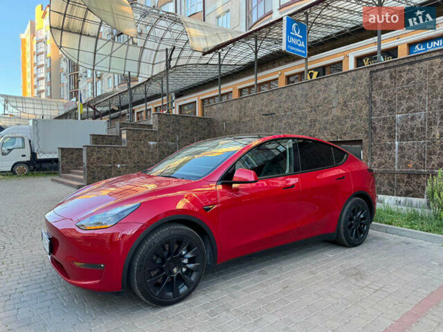 Красный Тесла Model Y, объемом двигателя 0 л и пробегом 72 тыс. км за 27000 $, фото 1 на Automoto.ua