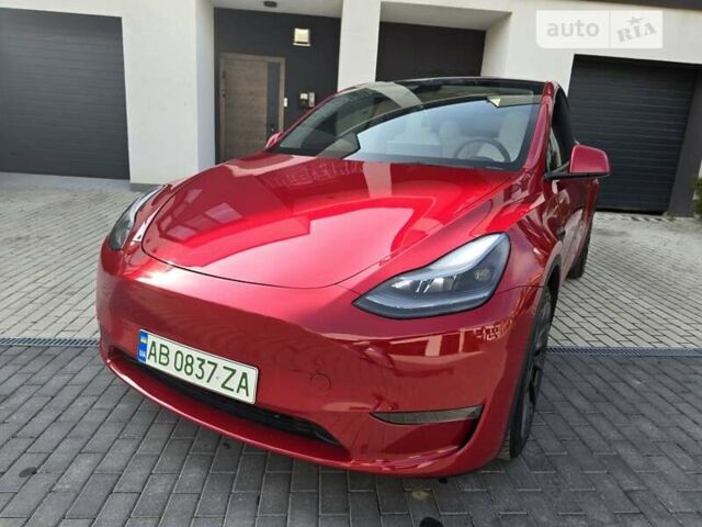 Красный Тесла Model Y, объемом двигателя 0 л и пробегом 2 тыс. км за 37000 $, фото 1 на Automoto.ua