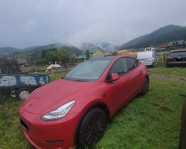 Тесла Model Y 2022 в Киеве на Automoto.ua Красный Тесла Model Y, объемом двигателя 0 л и пробегом 37 тыс. км за 26999 $, фото 1 на Automoto.ua