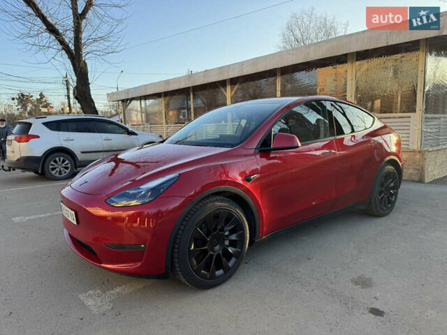 Красный Тесла Model Y, объемом двигателя 0 л и пробегом 37 тыс. км за 29000 $, фото 1 на Automoto.ua