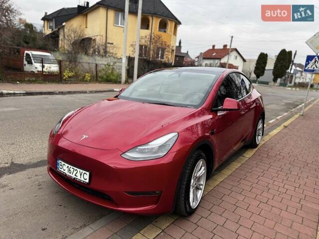 Червоний Тесла Model Y, об'ємом двигуна 0 л та пробігом 42 тис. км за 26500 $, фото 1 на Automoto.ua