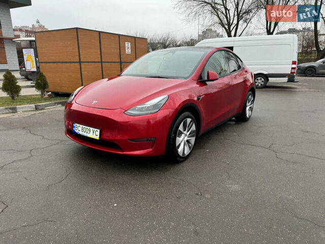 Красный Тесла Model Y, объемом двигателя 0 л и пробегом 46 тыс. км за 26300 $, фото 1 на Automoto.ua