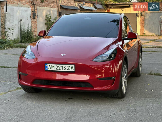 Красный Тесла Model Y, объемом двигателя 0 л и пробегом 39 тыс. км за 27700 $, фото 1 на Automoto.ua