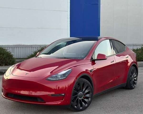 Червоний Тесла Model Y, об'ємом двигуна 0 л та пробігом 37 тис. км за 33500 $, фото 1 на Automoto.ua