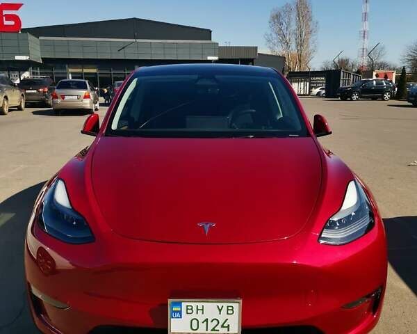 Красный Тесла Model Y, объемом двигателя 0 л и пробегом 5 тыс. км за 29500 $, фото 1 на Automoto.ua