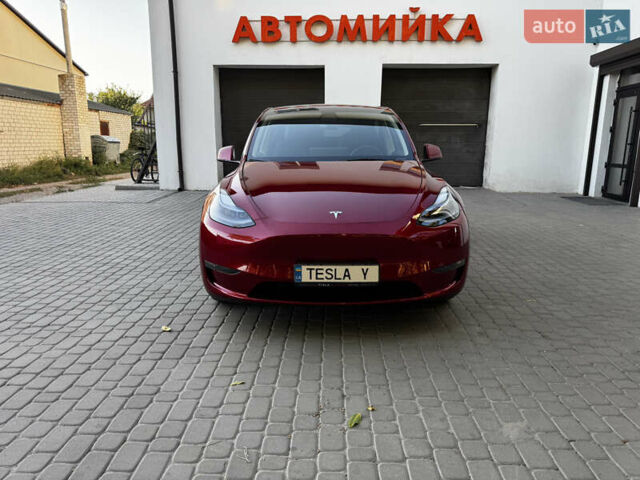 Красный Тесла Model Y, объемом двигателя 0 л и пробегом 3 тыс. км за 33500 $, фото 1 на Automoto.ua
