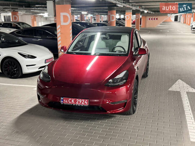 Красный Тесла Model Y, объемом двигателя 0 л и пробегом 12 тыс. км за 28880 $, фото 1 на Automoto.ua