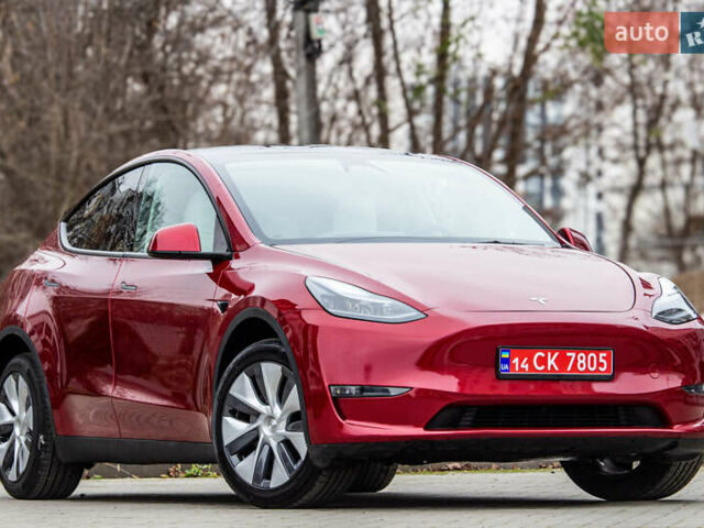 Червоний Тесла Model Y, об'ємом двигуна 0 л та пробігом 4 тис. км за 29300 $, фото 1 на Automoto.ua