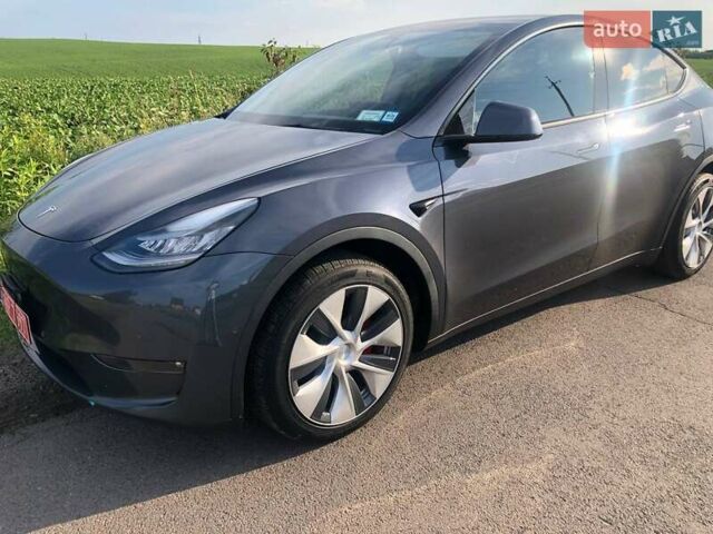 Серый Тесла Model Y, объемом двигателя 0 л и пробегом 77 тыс. км за 22700 $, фото 1 на Automoto.ua