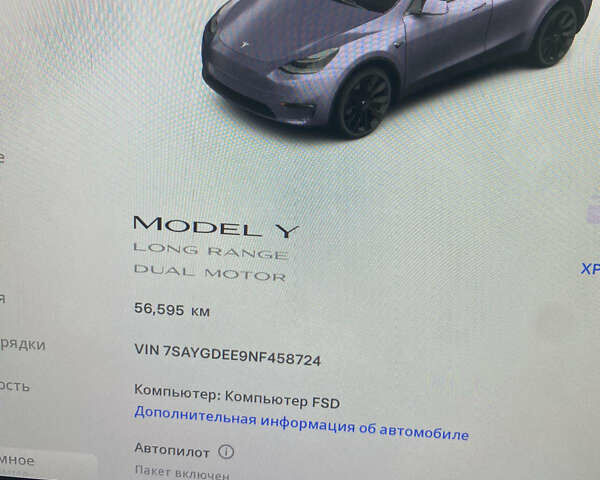 Серый Тесла Model Y, объемом двигателя 0 л и пробегом 56 тыс. км за 35370 $, фото 1 на Automoto.ua