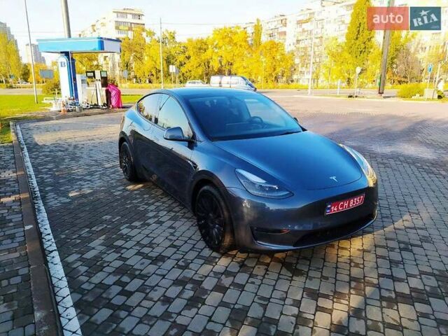 Тесла Model Y 2022 у Києві на Automoto.ua Сірий Тесла Model Y, об'ємом двигуна 0 л та пробігом 95 тис. км за 22700 $, фото 1 на Automoto.ua
