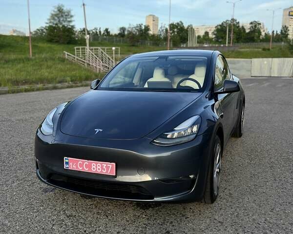 Серый Тесла Model Y, объемом двигателя 0 л и пробегом 22 тыс. км за 28999 $, фото 1 на Automoto.ua