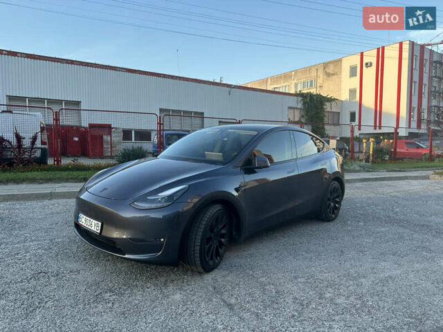 Серый Тесла Model Y, объемом двигателя 0 л и пробегом 55 тыс. км за 30800 $, фото 1 на Automoto.ua