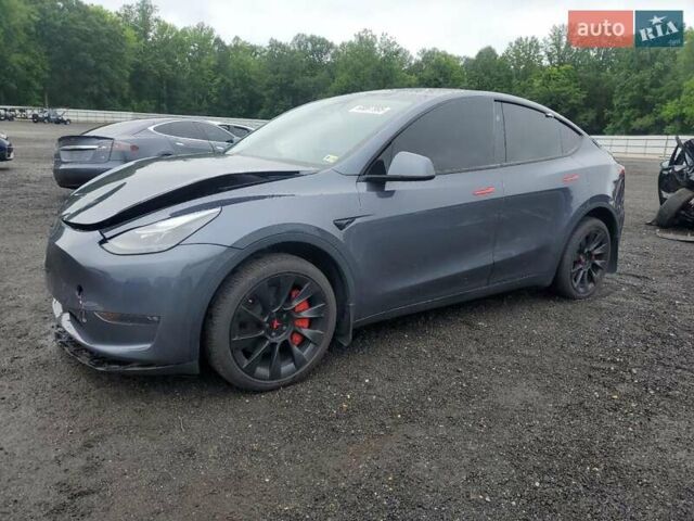 Серый Тесла Model Y, объемом двигателя 0 л и пробегом 24 тыс. км за 21500 $, фото 1 на Automoto.ua