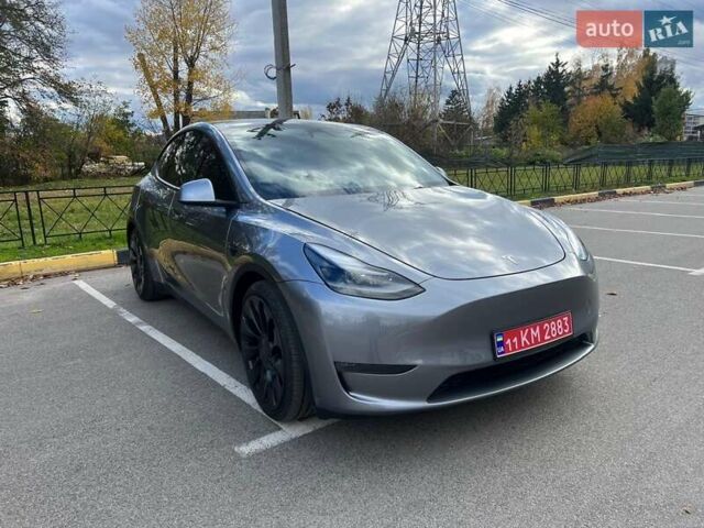 Сірий Тесла Model Y, об'ємом двигуна 0 л та пробігом 13 тис. км за 35499 $, фото 1 на Automoto.ua