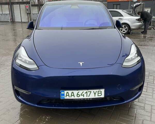 Синий Тесла Model Y, объемом двигателя 0 л и пробегом 69 тыс. км за 29500 $, фото 1 на Automoto.ua