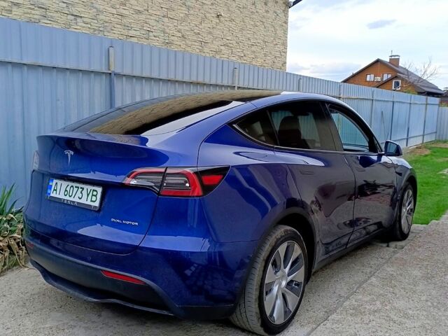 Синий Тесла Model Y, объемом двигателя 0.32 л и пробегом 64 тыс. км за 25800 $, фото 1 на Automoto.ua