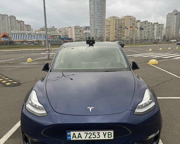 Синий Тесла Model Y, объемом двигателя 0 л и пробегом 71 тыс. км за 23000 $, фото 1 на Automoto.ua