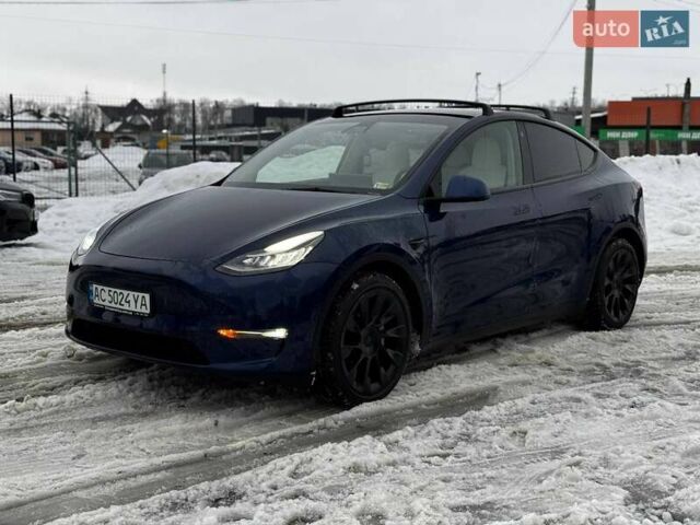 Синий Тесла Model Y, объемом двигателя 0 л и пробегом 143 тыс. км за 21500 $, фото 1 на Automoto.ua