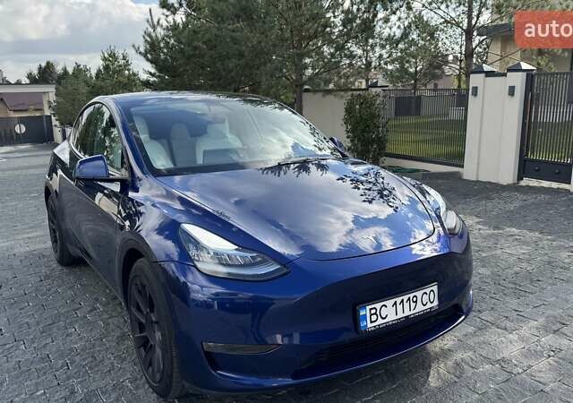 Синій Тесла Model Y, об'ємом двигуна 0 л та пробігом 66 тис. км за 28351 $, фото 1 на Automoto.ua