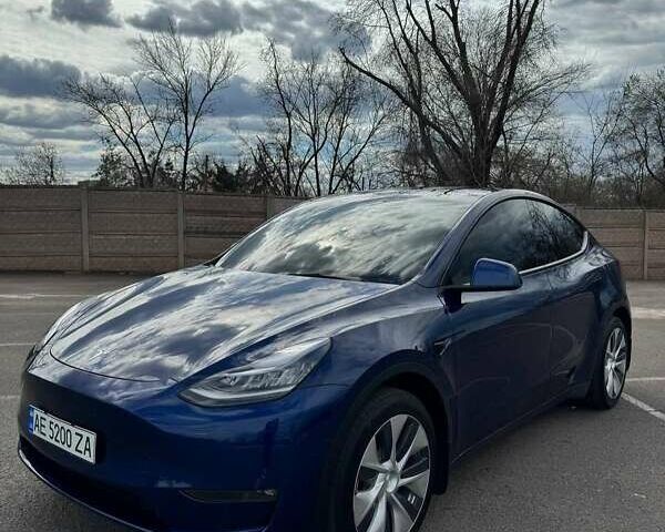 Синий Тесла Model Y, объемом двигателя 0 л и пробегом 52 тыс. км за 17900 $, фото 1 на Automoto.ua
