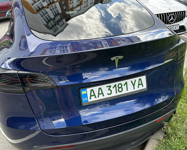 Синій Тесла Model Y, об'ємом двигуна 0 л та пробігом 46 тис. км за 27999 $, фото 1 на Automoto.ua