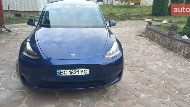 Синий Тесла Model Y, объемом двигателя 0 л и пробегом 74 тыс. км за 26500 $, фото 1 на Automoto.ua