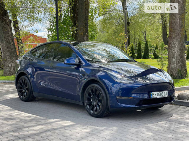 Синій Тесла Model Y, об'ємом двигуна 0 л та пробігом 46 тис. км за 36900 $, фото 1 на Automoto.ua