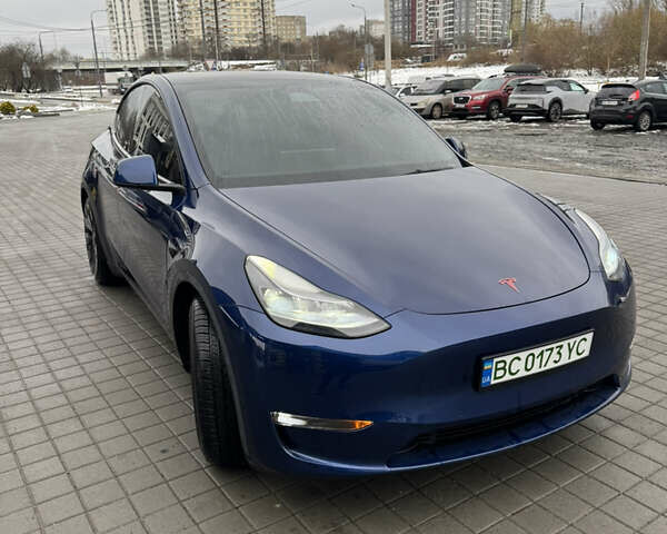 Синий Тесла Model Y, объемом двигателя 0 л и пробегом 85 тыс. км за 24200 $, фото 1 на Automoto.ua