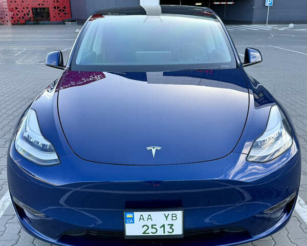 Синий Тесла Model Y, объемом двигателя 0 л и пробегом 48 тыс. км за 27500 $, фото 1 на Automoto.ua