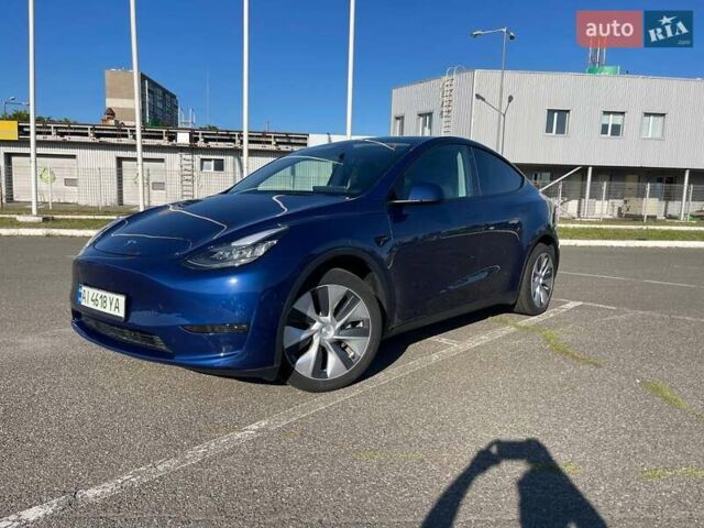 Синий Тесла Model Y, объемом двигателя 0 л и пробегом 45 тыс. км за 26500 $, фото 1 на Automoto.ua