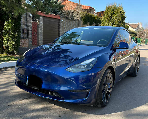 Синій Тесла Model Y, об'ємом двигуна 0 л та пробігом 33 тис. км за 36000 $, фото 1 на Automoto.ua