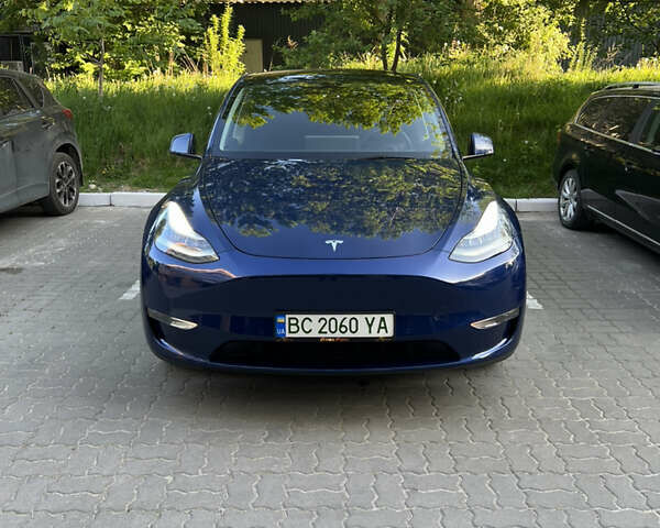 Синий Тесла Model Y, объемом двигателя 0 л и пробегом 24 тыс. км за 35500 $, фото 1 на Automoto.ua