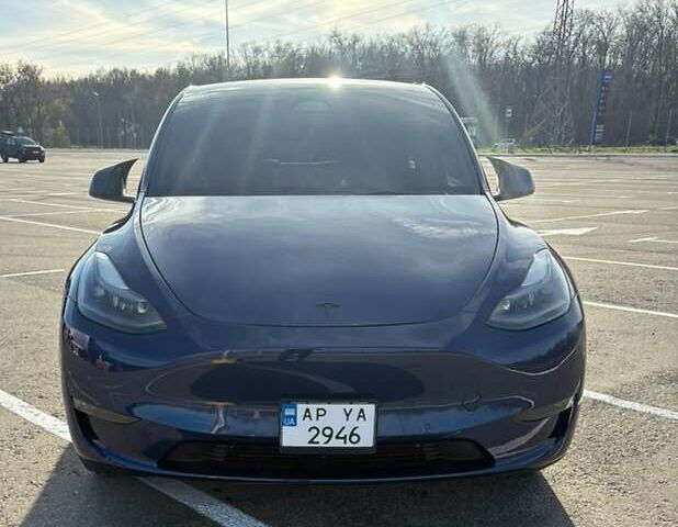 Синій Тесла Model Y, об'ємом двигуна 0 л та пробігом 76 тис. км за 27000 $, фото 1 на Automoto.ua