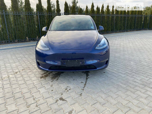 Синий Тесла Model Y, объемом двигателя 0 л и пробегом 12 тыс. км за 38499 $, фото 1 на Automoto.ua
