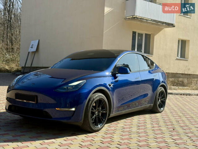 Синий Тесла Model Y, объемом двигателя 0 л и пробегом 145 тыс. км за 21999 $, фото 1 на Automoto.ua