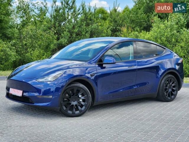 Синий Тесла Model Y, объемом двигателя 0 л и пробегом 37 тыс. км за 25900 $, фото 1 на Automoto.ua